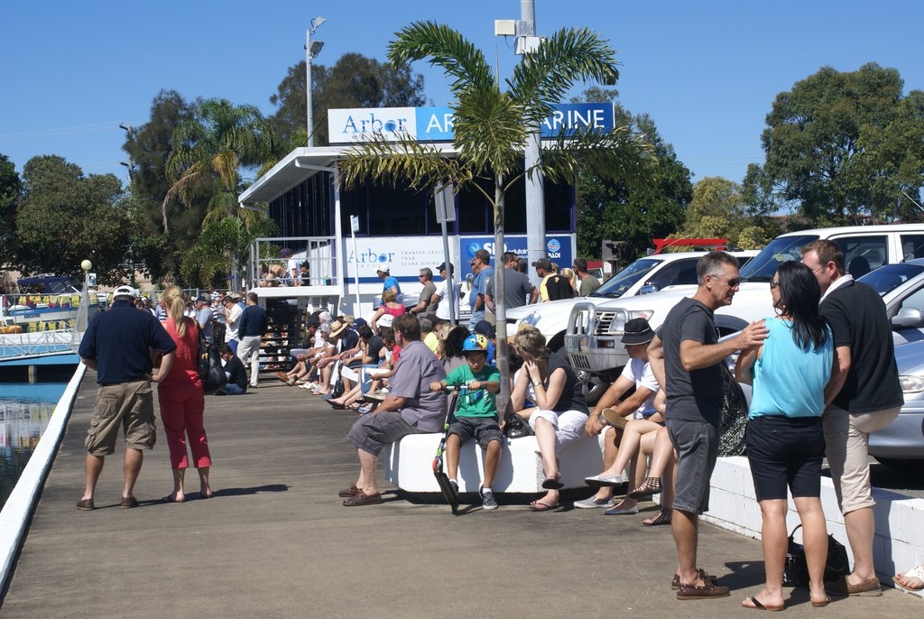 Prospective buyers at Marine Auctions, Runaway Bay Marina last September. © Yamaha Motor